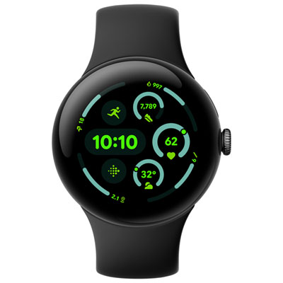 Google Pixel Watch 3 (GPS) 45mm Matte Black Aluminum Case with Obsidian Active Band I love the look and style of this watch