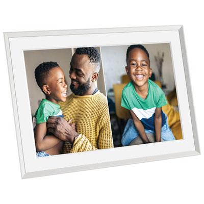 Aura Carver Mat Clay 10.1" Wi-Fi Digital Photo Frame (AF900-MWHT) - White Great product, Awesome gift