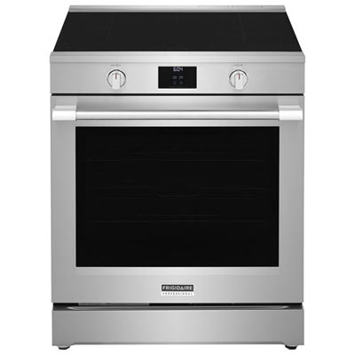 "Open Box - Frigidaire Professional 30"" 6.2 Cu. Ft.5-Element Induction Air Fry Range - SS - Scratch & Dent"
