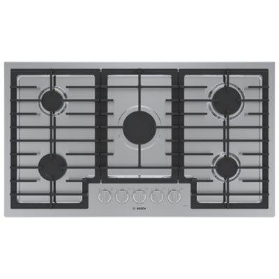 Image of Bosch 36   5-Burner Gas Cooktop (NGM5659UC) - Stainless Steel