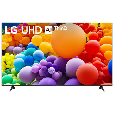 "Open Box - LG 65"" 4K UHD HDR10 Pro LED AI ThinQ webOS Smart TV (65UT7570PUB) - 2024 - Great for Gaming & Streaming"