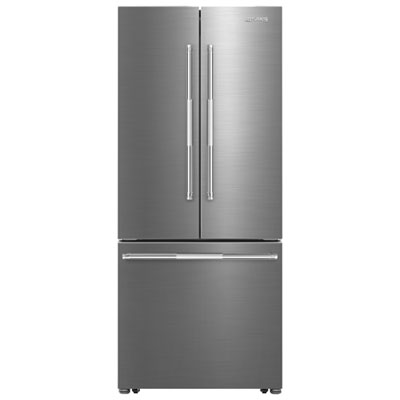 Smeg 30" 16.1 Cu. Ft. French Door Refrigerator with Ice Maker (FD30UXI) - Stainless Steel