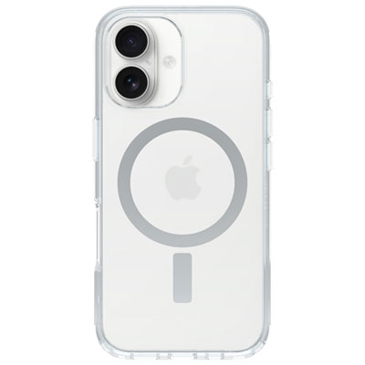 OtterBox Symmetry Fitted Hard Shell Case with MagSafe for iPhone 16 - Clear
