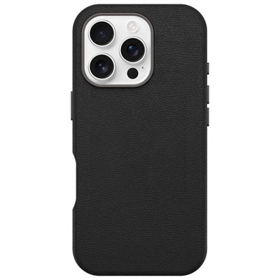 OtterBox Symmetry Cactus Leather Fitted Hard Shell Case with MagSafe for iPhone 16 Pro - Noir Ash Love it!
