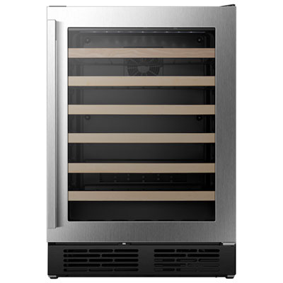 Hisense 54-Bottle Freestanding/Built-In Wine Fridge with Wi-Fi - Stainless Steel I’ve owned a few in my day and this one is one of the best designed units