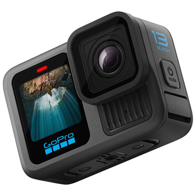 GoPro HERO13 Black Waterproof 5.3K Sports & Helmet Camera Swappable camera lenses now automatically adjust the camera settings for the new parameters of the alternative lens