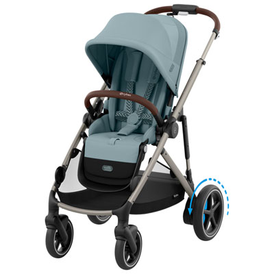 Poussette Électrique Convertible E-Gazelle S De Cybex - Bleu Tempête Great stroller