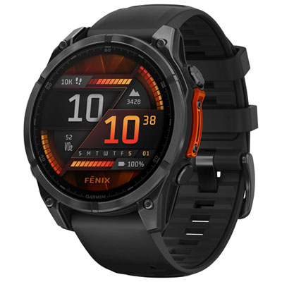 Garmin fēnix 8 47mm AMOLED Bluetooth Multisport Smartwatch - Black/Slate Grey Great watch but so much lag