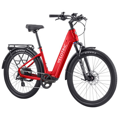 Velotric Discover 2 Electric City Bike (750W Motor/ 120km Range/ 45km/h Top Speed) - Cherry Crimson