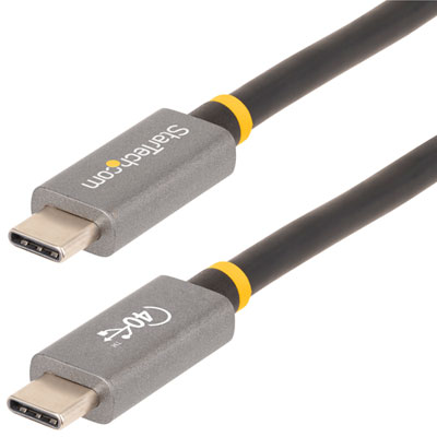 Câble Usb-C À Usb-C De 1 M (3 Pi) De Startech (Cc1M-40G-Usb-Cable) - Noir