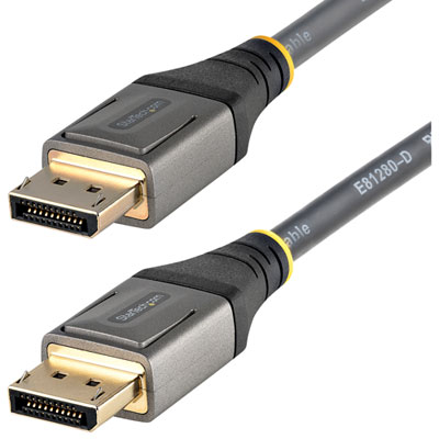 Câble Certifié Vesa Displayport 1.4 De 2 M (6,6 Pi) De Startech (Dp14Vmm2M) - Gris/noir