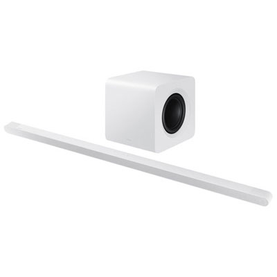 Open Box - Samsung HW-S801D/ZC 3.1.2 Channel Wireless Dolby Atmos Sound Bar with Wireless Subwoofer- White