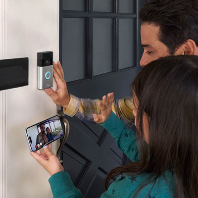 Ring Battery Doorbell with Head-to-Toe HD Video, Live View, Two