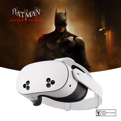 Meta Quest 3S 128GB VR Headset with Batman: Arkham Shadow