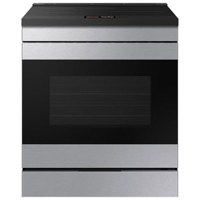 "Open Box - Samsung 30"" 6.3 Cu. Ft. True Convection Slide-In Induction Range - SS- Scratch & Dent"