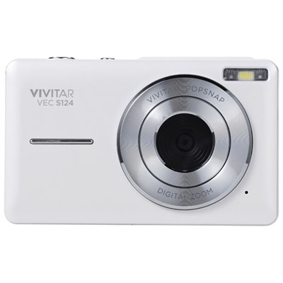 Vivitar VES124 44MP 3x Zoom Digital Camera - White - Only at Best Buy Great little camera