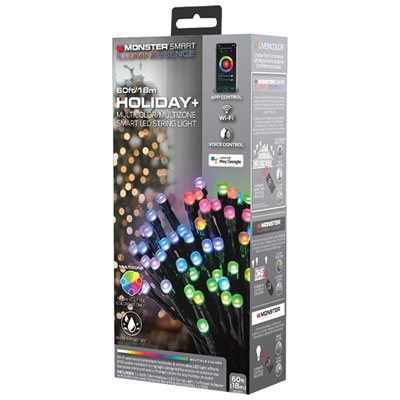 Guirlande Lumineuse Del De 18 M (60 Pi) Illuminessence Holiday+ De Monster