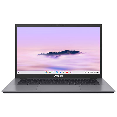 Image of ASUS CX34 14   Touchscreen Chromebook Plus - Rocky Grey (Intel Core i3-1215U/8GB RAM/128GB SSD/ChromeOS)