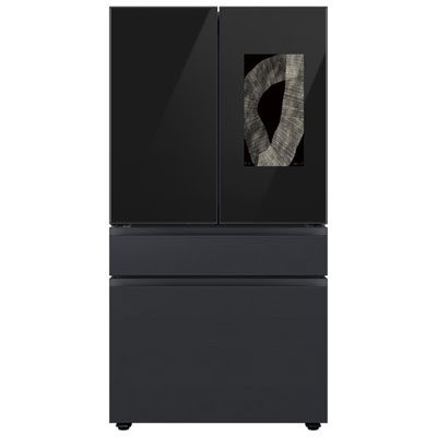 "Open Box - Samsung BESPOKE 36"" 28.6 Cu. Ft. 4-Door French Door Refrigerator - Black - Perfect Condition"