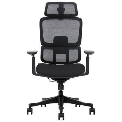 Fauteuil De Bureau Ergonomique En Polyester À Dossier Haut De Kopplen - Noir