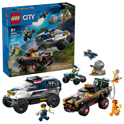 LEGO City: Off- Road Police Car Chase - 467 Pieces (60449) Best Fun With Kids!