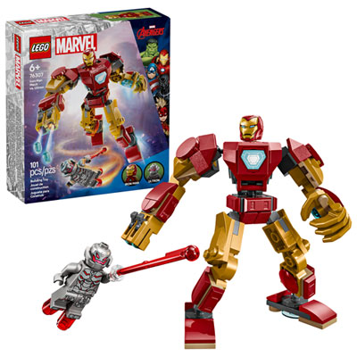 LEGO Marvel: Iron Man Mech vs. Ultron - 101 Pieces (76307) Great Figures!