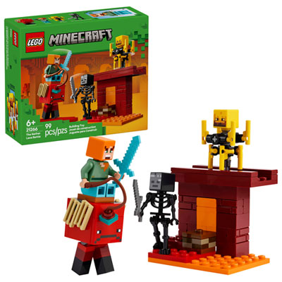 LEGO Minecraft: The Nether Lava Battle - 99 Pieces (21266) this set is great i love the falling lava the strider looks exactly like the one in the game if only