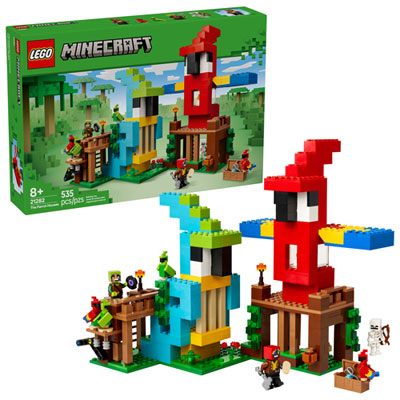 LEGO Minecraft: The Parrot Houses - 535 Pieces (21282) Great display piece and enjoyable for both kids and adults who love unique LEGO builds