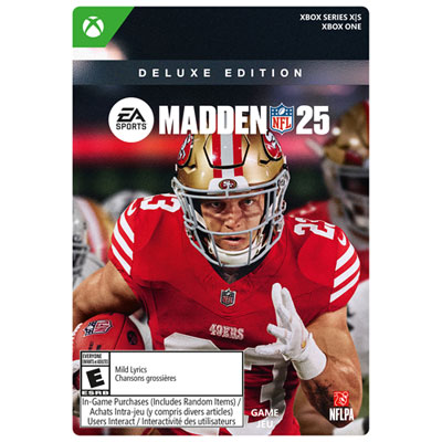 Madden NFL 25 Deluxe Edition (Xbox Series X|S / Xbox One) - Digital Download Outstanding, just as posted, got the game quick