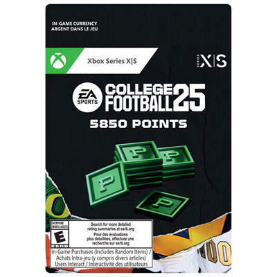 College Football 25 - 5850 Points (Xbox Series X|S) - Digital Download Great product