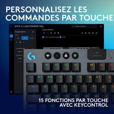 Logitech G915 X LIGHTSPEED Wireless Backlit Mechanical GL Tactile