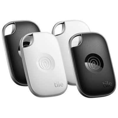 Tile Pro (2024) Bluetooth Item Tracker - 4 Pack - Black/White Great product