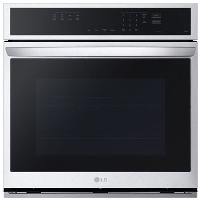 "Open Box - LG 30"" 4.7 Cu. Ft. Self-Clean Electric Wall Oven - Smudge Resistant SS - Scratch & Dent"