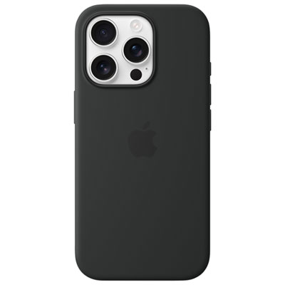 Apple Silicone Fitted Hard Shell Case with MagSafe for iPhone 16 Pro - Black