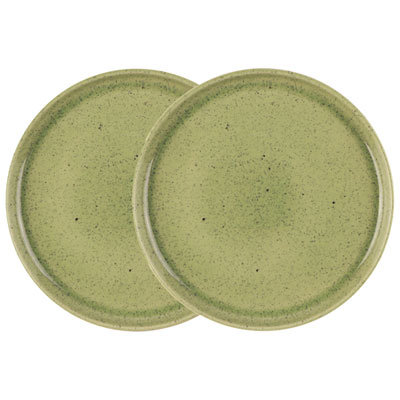 Mesa Ceramics Uno 2-Piece Stoneware Presentation Plate - Speckle Green
