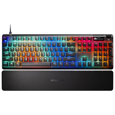 Clavier De Jeu Ergonomique Mécanique Rétroéclairé Apex Pro Gen 3 Avec Commutateurs Ominpoint 3.0 De Steelseries ringing sound of many boards, offering a solid thonk with a soft and quiet linear switch that feels great