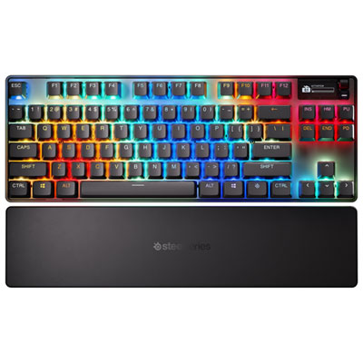 Clavier De Jeu Sans Fil Bluetooth Mécanique Rétroéclairé Apex Pro Gen 3 Sans Pavé Numérique Avec Commutateurs Ominpoint 3.0 De Steelseries