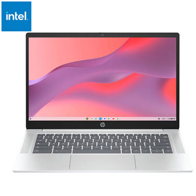 Image of Open Box - HP 14   Chromebook - Glacier Silver (Intel N-series N100/4GB RAM/128GB SSD/Chrome OS)