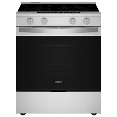 Whirlpool 30" 5.3 Cu. Ft. Self-Clean Slide-In Electric Air Fry Range (YWSES7530RZ) -Fingerprint Resistant Stainless
