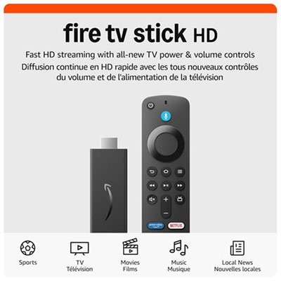 Amazon Fire TV Stick HD (2024) Media Streamer with Alexa Voice