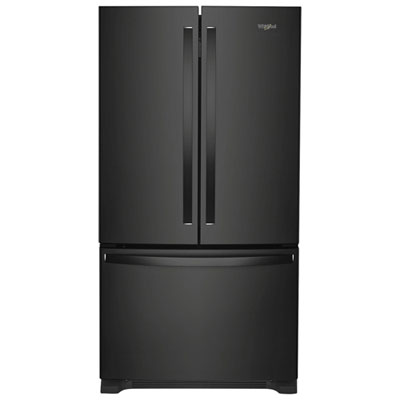 Whirlpool 36" 20 Cu. Ft. French Door Refrigerator with Water Dispenser (WRFC2036RB) - Black Great fridge