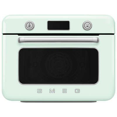 Four Friteuse À Air Chaud Combiné De Comptoir 10-En-1 Avec Vapeur De Smeg - 29,7 L/31,4 Pte - Vert Pastel