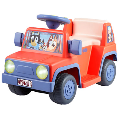 Bluey Ride-On Car with Light & Sound - Red