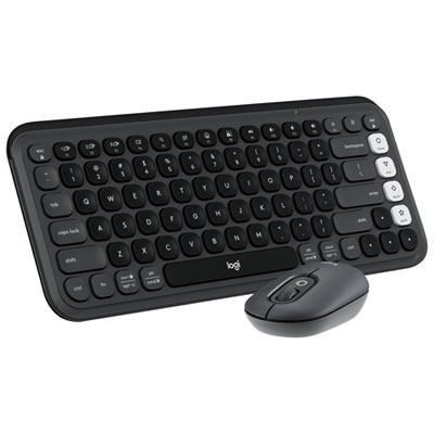 Logitech POP Bluetooth Optical Keyboard & Mouse Combo - Graphite/Off-White - English One of the best keyboard combos i have used