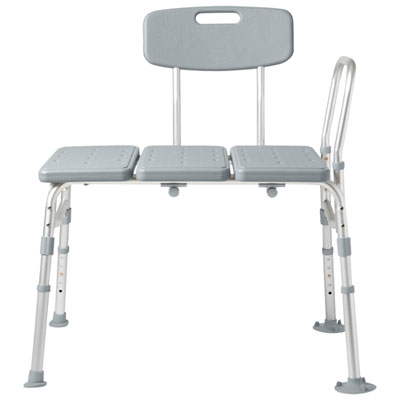 Medline Aluminum Transfer Bath Bench with Back - Grey Great Shower Chair and from Best Buy!!