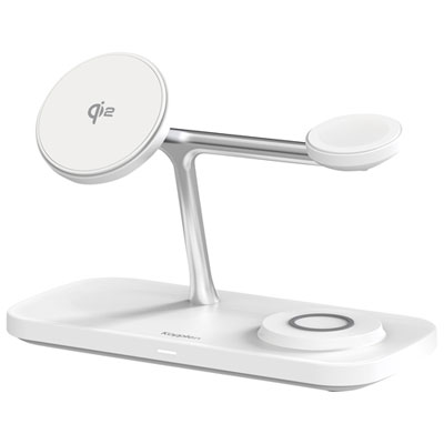 Support De Chargement Sans Fil 15 W 3-En-1 Qi2 De Kopplen - Blanc