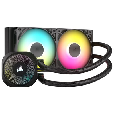 Corsair Nautilus 240 RS ARGB 120mm Liquid CPU Cooling System - Black Keeps up with powerful CPUs