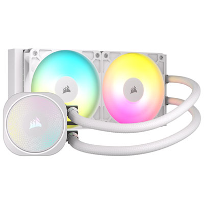 Corsair Nautilus 240 RS ARGB 120mm Liquid CPU Cooling System - White