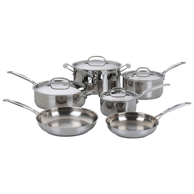 Cuisinart Classic Collection 10-Piece Cookware Set - Stainless Steel Love these pans!