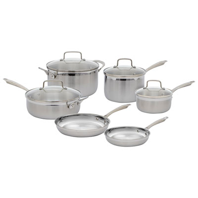 Batterie De Cuisine 10 Pièces De Cuisinart - Argenté